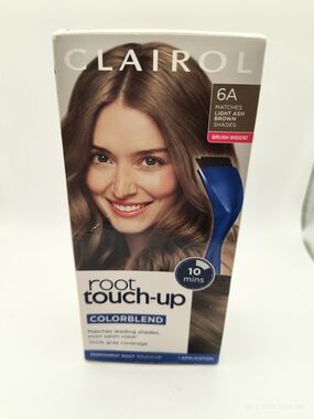 Clairol Root Touch-Up Colorblend 6A Matches Light Brown With Brush